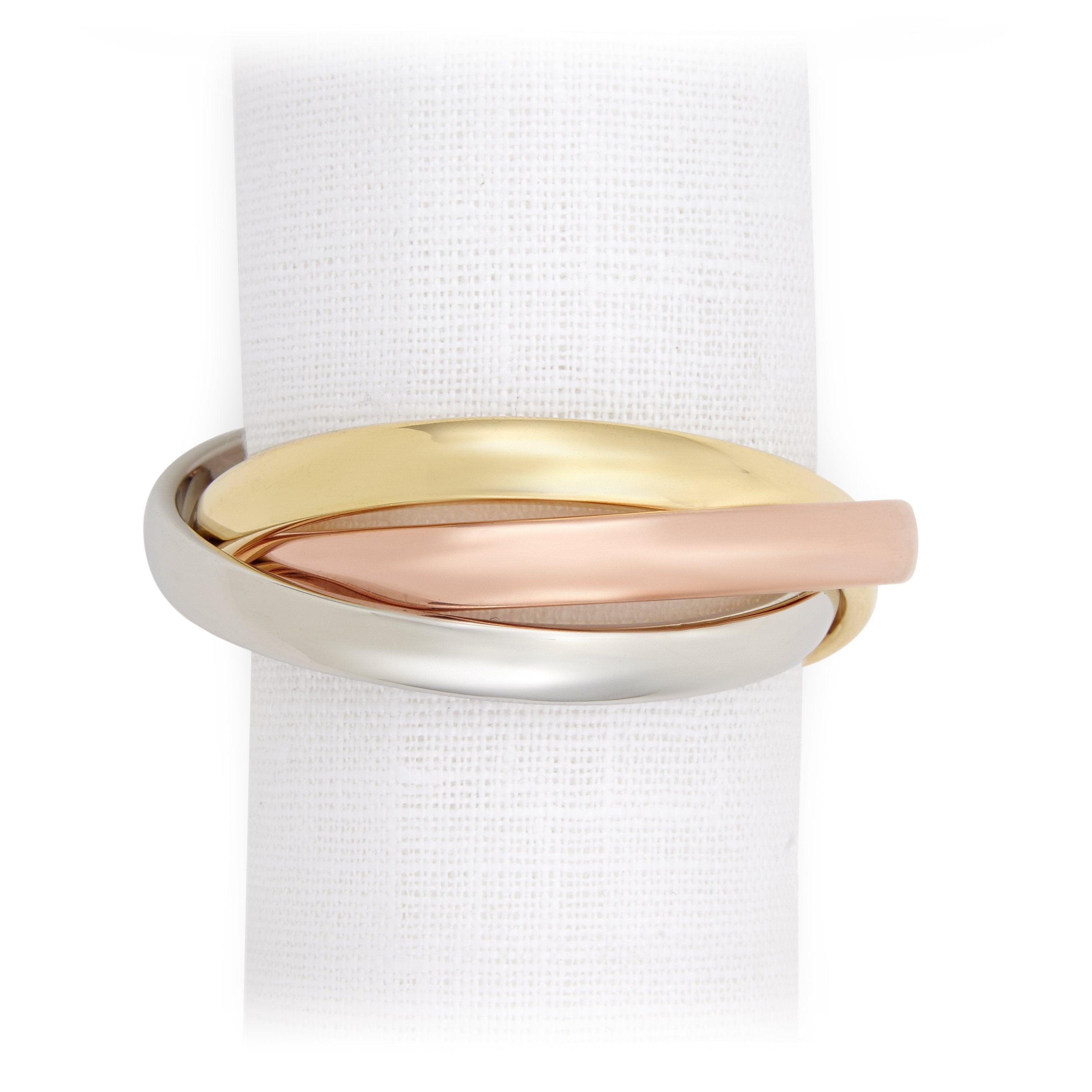 Elegant Three Ring Napkin Holders - Set of 4 for Wedding, Party & Fine Dining Table Decor