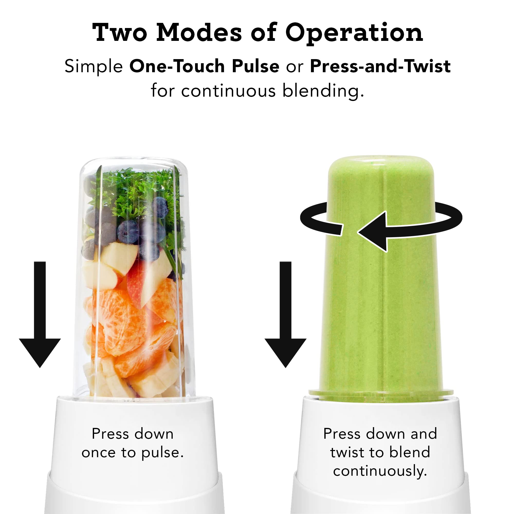 Tribest PB-410WH-A Personal Blender II - 400W Portable Smoothie Blender with 20oz BPA-Free Travel Cups - Perfect for Protein Shakes, Fruit Smoothies & Meal Prep at Home, Gym or Office