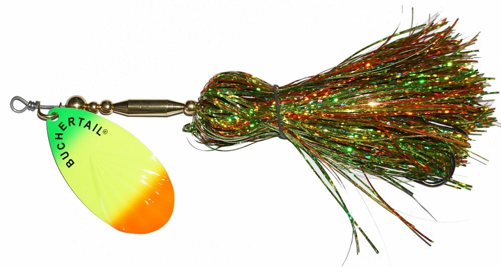 Buchertail 701 Tinsel Bucktail Jig - Premium Fishing Lures for Bass, Walleye & Trout - Perfect for Freshwater & Saltwater Fishing