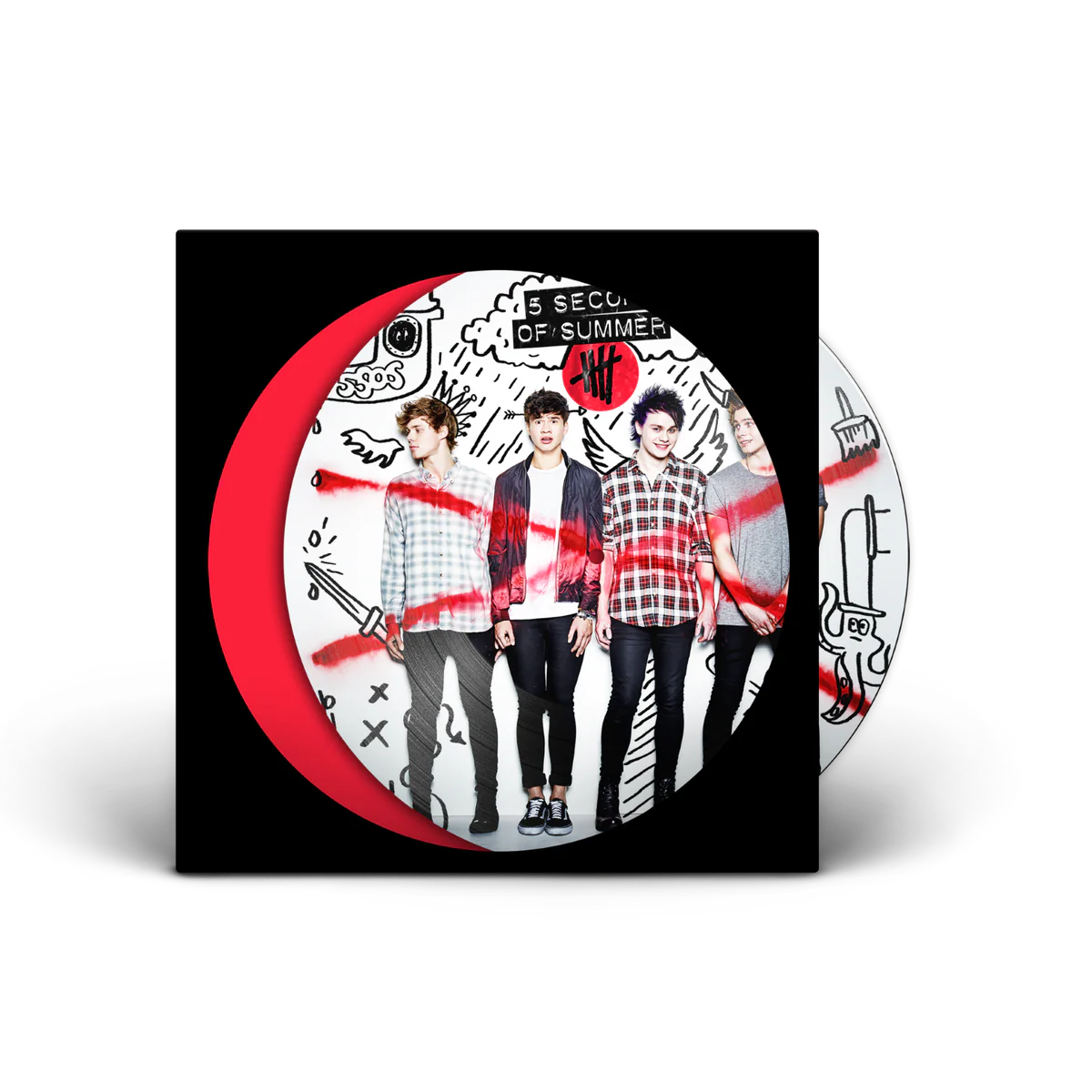 5 Seconds Of Summer 10th Anniversary Limited Edition Picture Disc Vinyl LP - Collectible Music Album for Fans, Perfect for Home Decor & Gift Giving