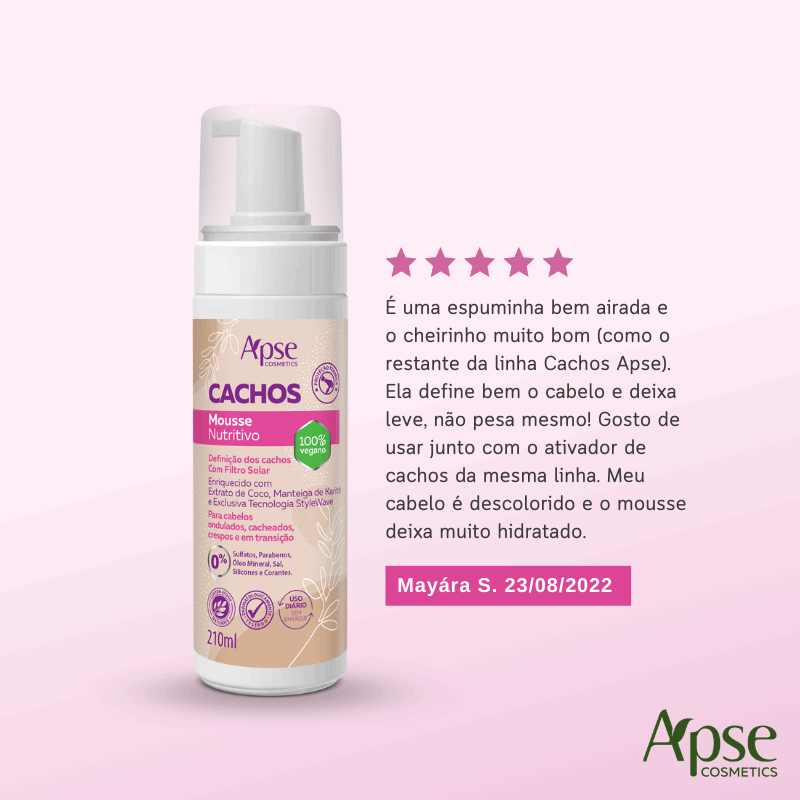 Apse Cosmetics Curl Finishing Kit - Styling Mousse, Curl Activator & Defining Gel for Natural Hair | Perfect for Wash-and-Go, Twist Outs & Bantu Knots | 3-Piece Set for Defined Curls & Frizz Control