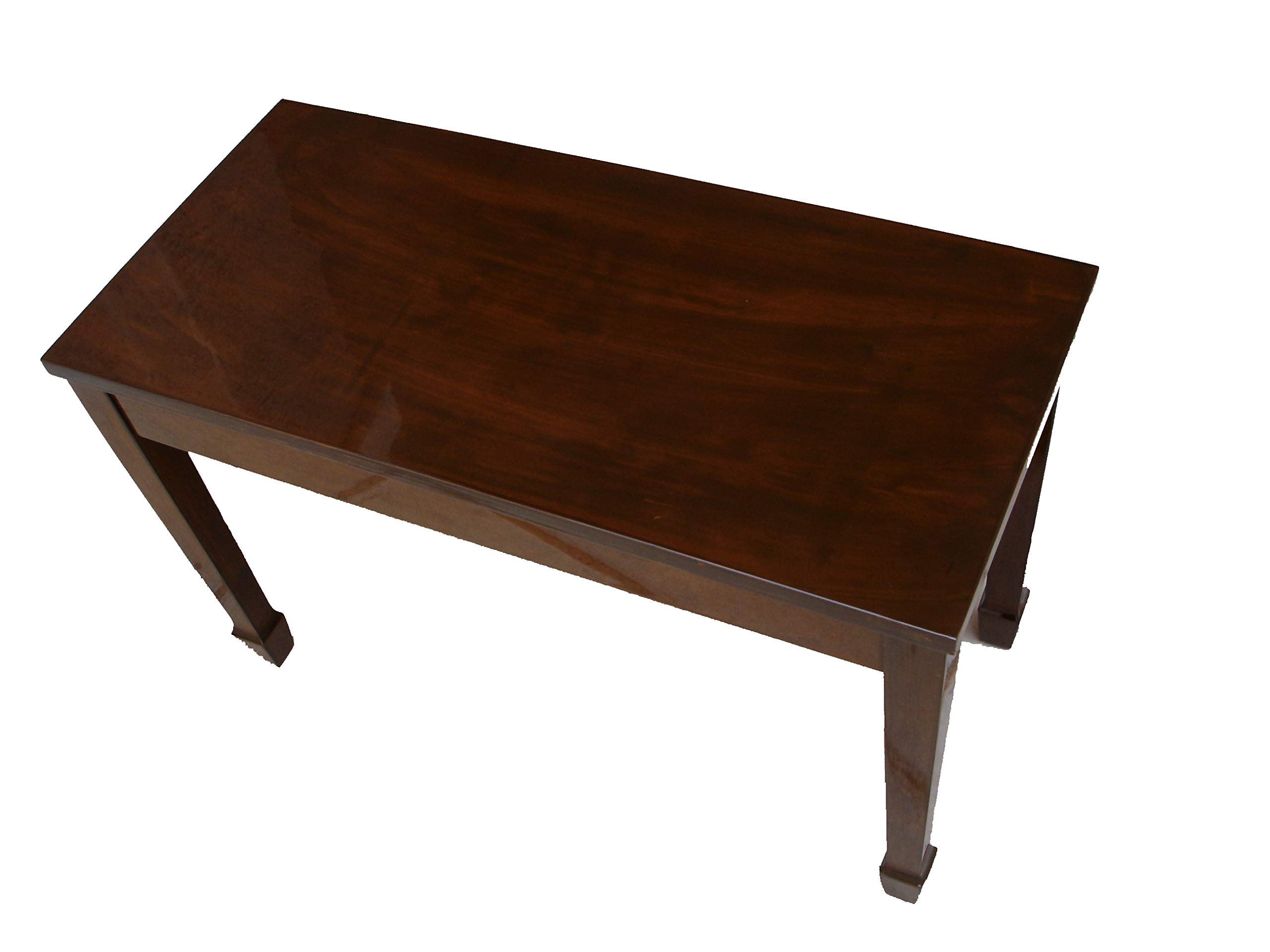Premium Walnut Wood Grand Piano Bench with Storage - Adjustable Height, Padded Seat - Perfect for Piano Players, Music Teachers & Home Decor