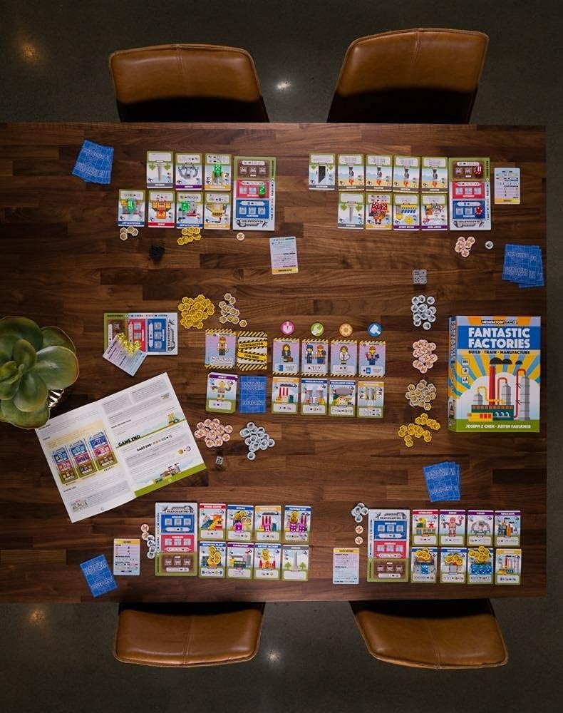 Fantastic Factories Strategy Board Game for Adults & Families - Fun Factory Building & Resource Management Game for Game Nights & Parties