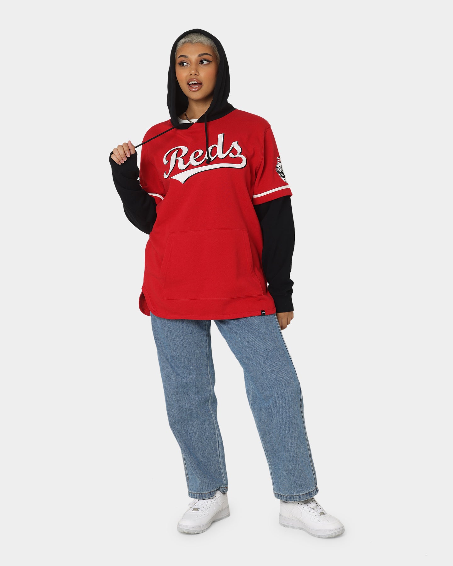 47 Brand Cincinnati Reds Shortstop Hoodie - Red MLB Baseball Fan Apparel for Men & Women - Perfect for Game Day, Tailgating & Casual Wear