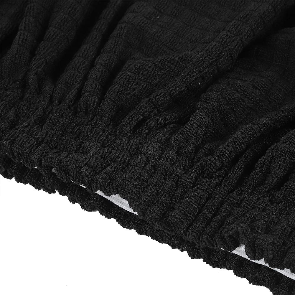 Waterproof Sofa Cover for Dogs & Kids - Soft Elastic Polyester Washable Couch Protector - Modern Furniture Protector for Home, Pets (Black, One Seater) | Perfect for Living Room, Family Room & Pet-Friendly Homes