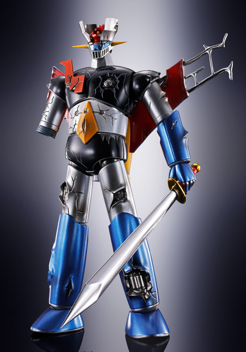 Bandai Soul of Chogokin GX 105D Mazinger Z (Revolution Evolution Damage Version) Action Figure - Premium Collectible Robot Toy for Anime Fans & Display