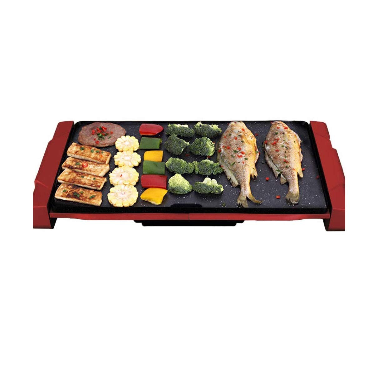 Non-Stick Electric Grill for Indoor BBQ - Korean Style Electric Barbecue Grill with Removable Plate for Meat, Vegetables & Seafood | Perfect for Home Cooking, Parties & Camping