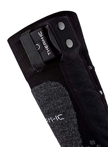 Therm-ic Powersocks Set Heat Uni + S-Pack 1400 Bluetooth Heated Socks for Men & Women - Rechargeable Battery Heating Socks for Winter Sports, Hiking & Cold Weather Activities