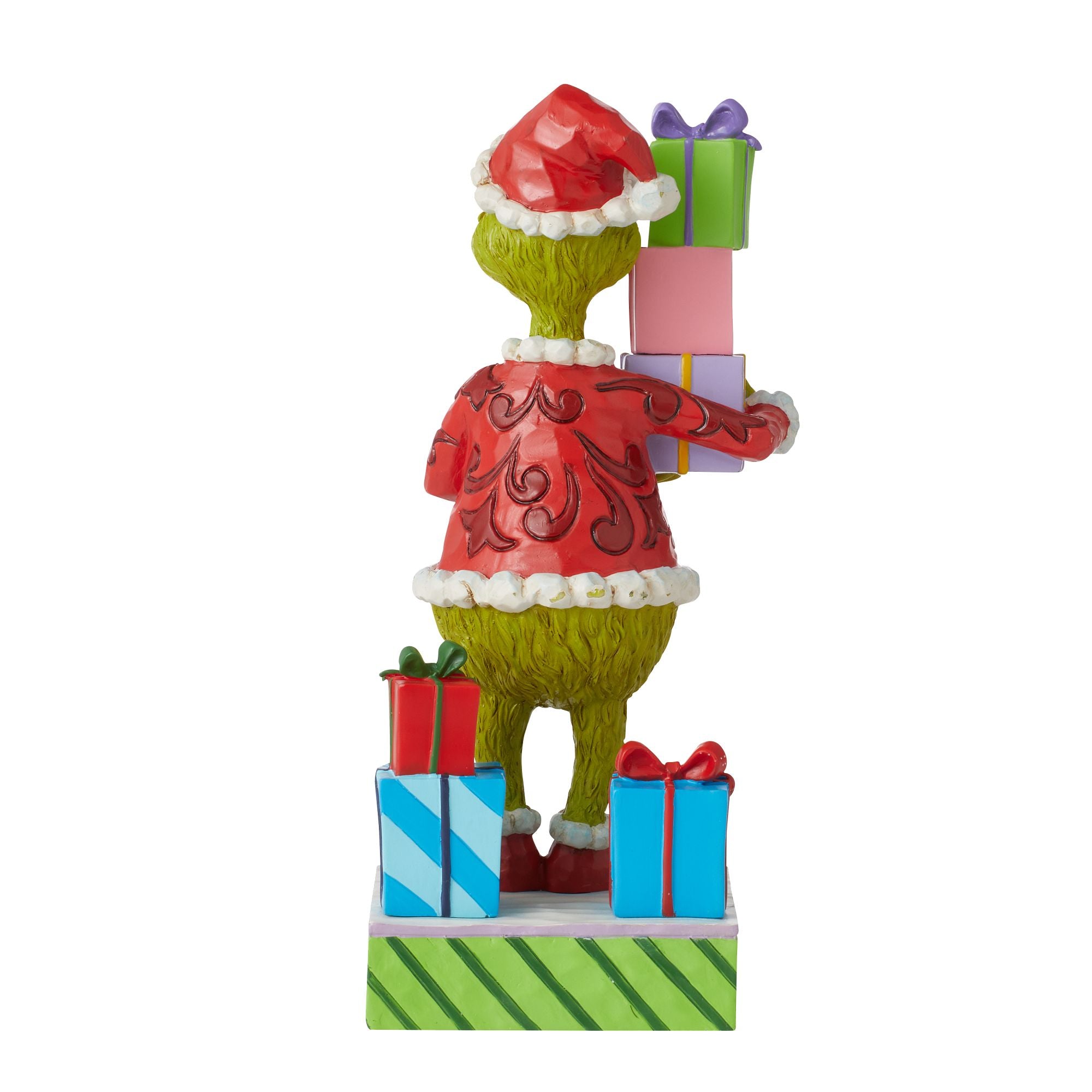 Grinch Holding Presents - Funny Christmas Decorations for Home, Office & Party - Perfect for Holiday Gifts & Festive Decor
