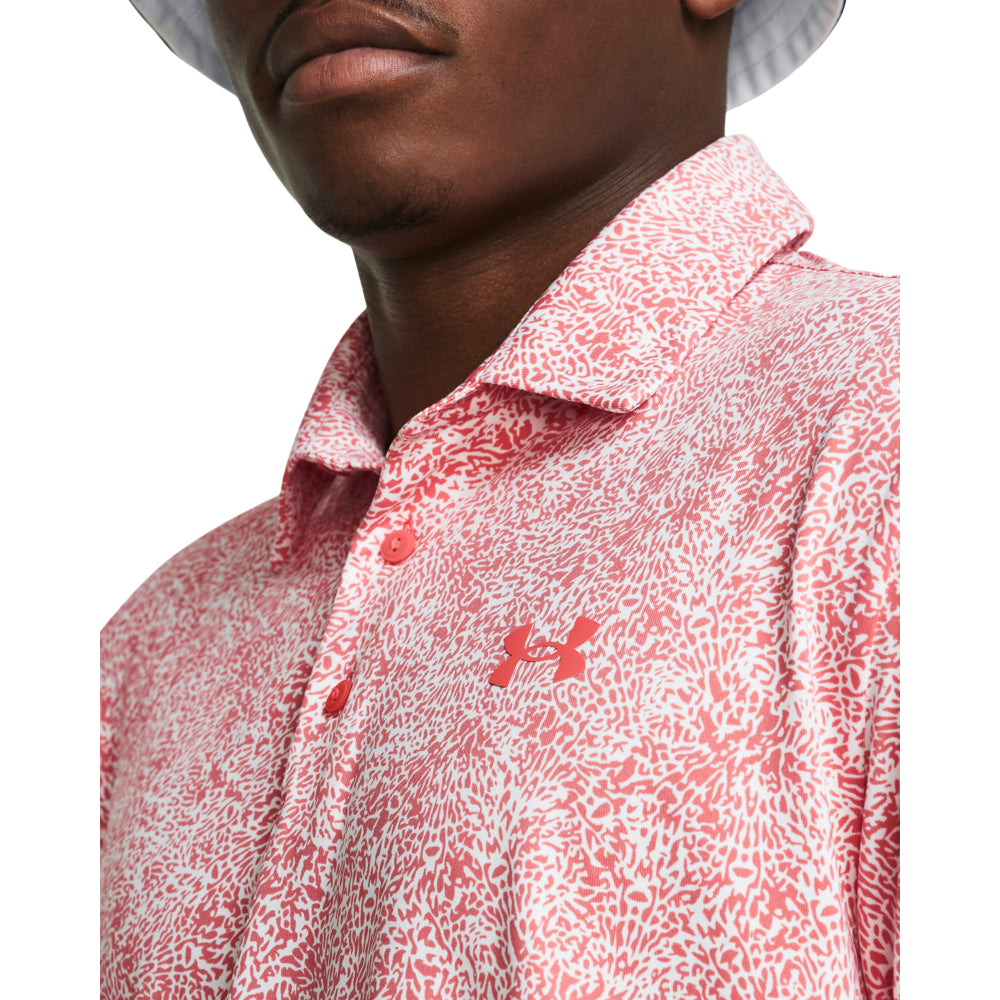 Men's Under Armour Playoff Printed Polo Shirt - Moisture-Wicking, Breathable & Quick-Dry Performance Golf & Casual Wear