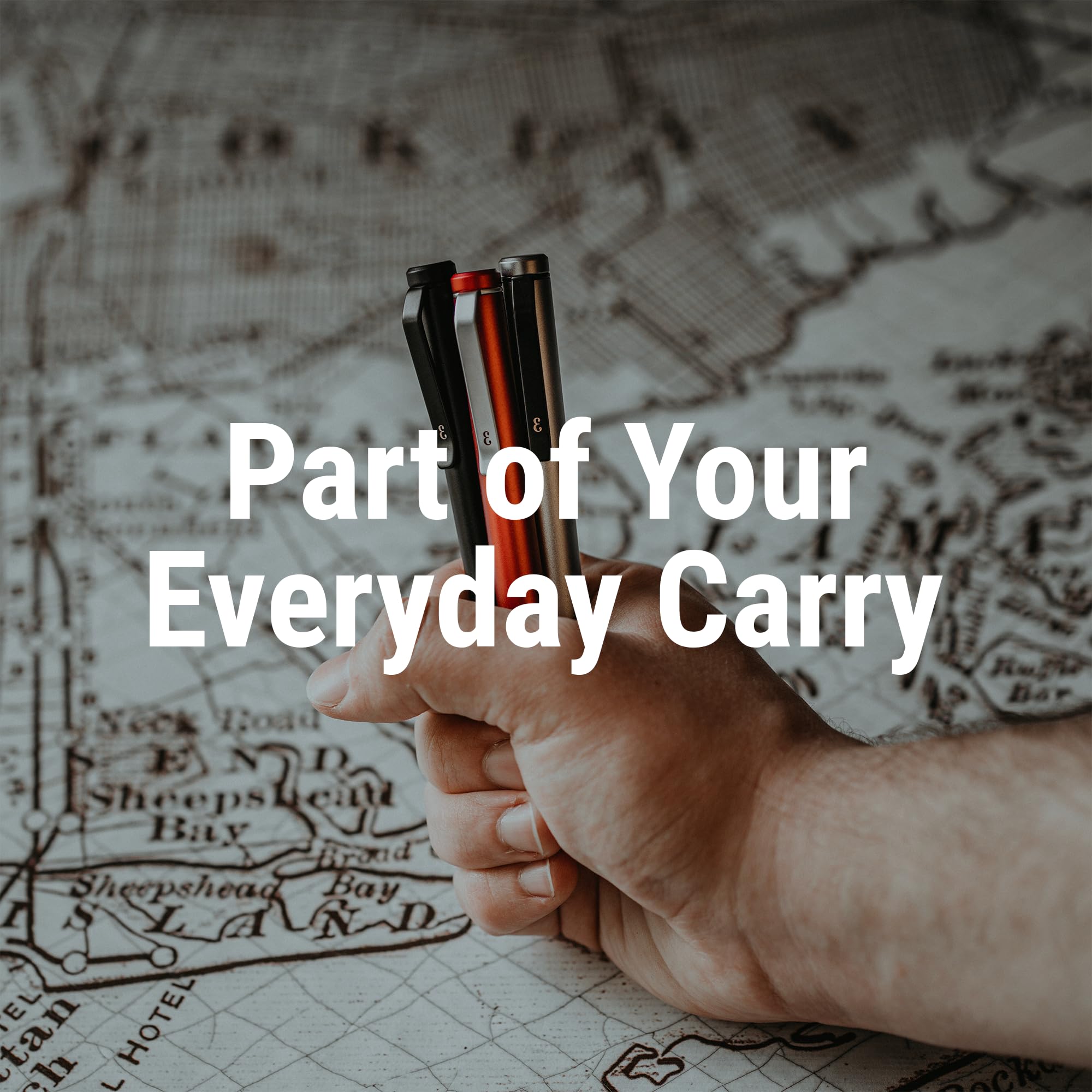 Everyman Grafton Pen - Premium Gel Ink EDC Pen for Smooth Writing, Luxury Metal Executive Pen, Perfect Office & Business Gift (Mini Twist, Black) - Ideal for Signing Documents, Note Taking & Professional Use