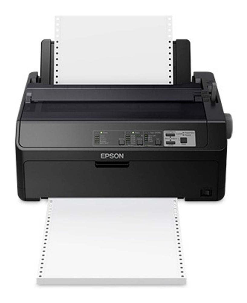 Epson FX-890II Dot Matrix Printer - High-Speed Monochrome Printer for Business, Office, and Industrial Use | Perfect for Invoices, Shipping Labels, and Multi-Part Forms