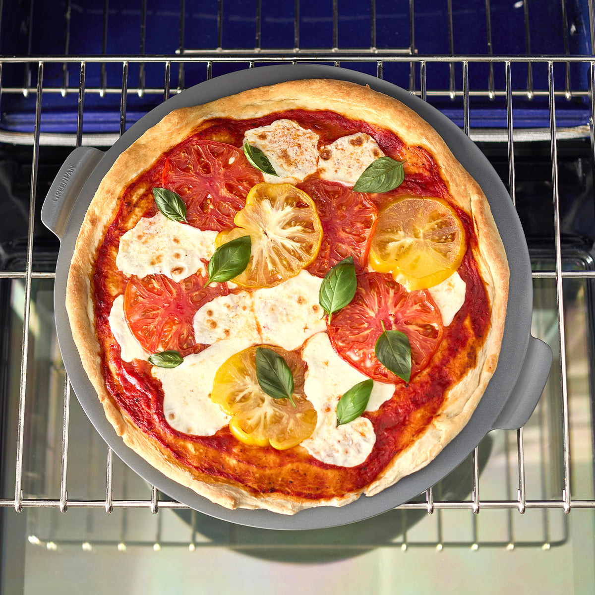 Premiere Ovenware 16.5 Inch Round Pizza Stone - Professional Grade Baking Stone for Homemade Pizza, Bread & Pastries | Perfect for Home Kitchens & Restaurants