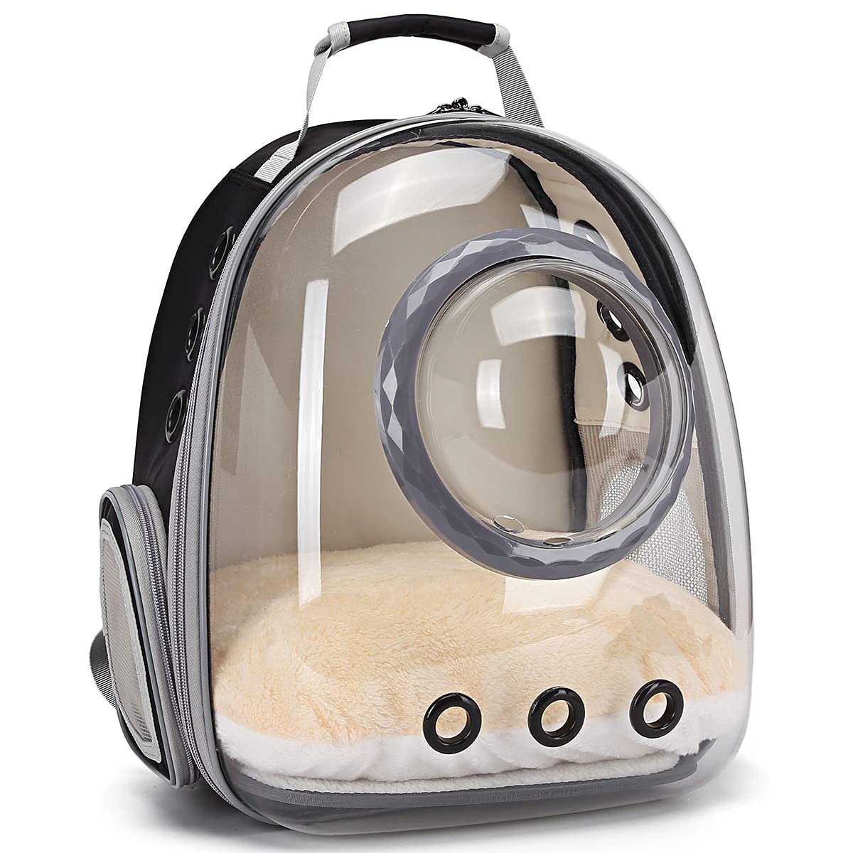 Bubble Cat Carrier Backpack - Transparent Airline Approved Pet Carrier for Small Dogs, Puppies & Bunnies | Space Capsule Design, Waterproof & Comfortable | Perfect for Travel, Hiking & Outdoor Adventures