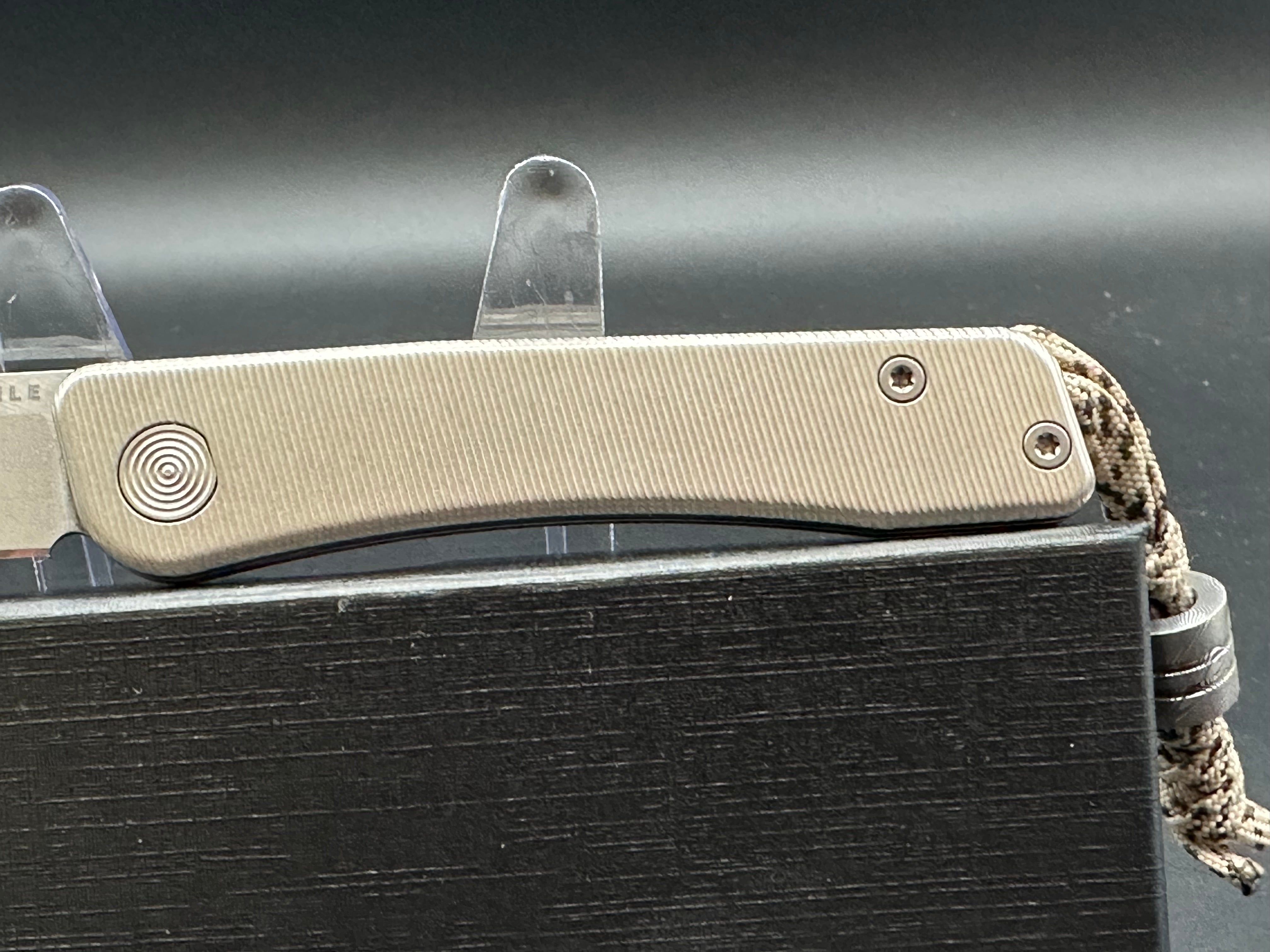 Tactile Knife Co. Bexar - Premium EDC Folding Pocket Knife with Titanium Handle - Perfect for Outdoor, Camping, Hiking & Everyday Carry