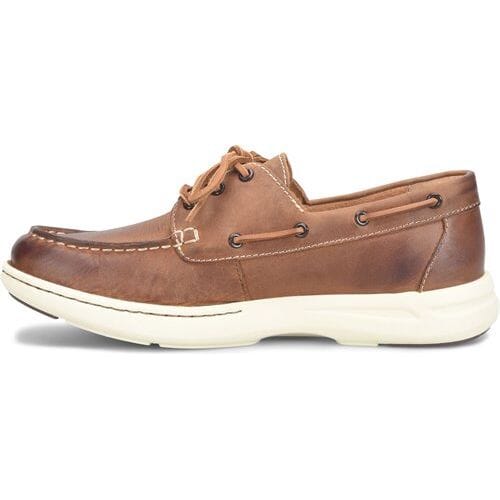 BORN MARINER 3 Eye Men's Leather Boat Shoes - Classic Slip-Resistant Deck Shoes for Sailing, Casual Wear & Outdoor Activities