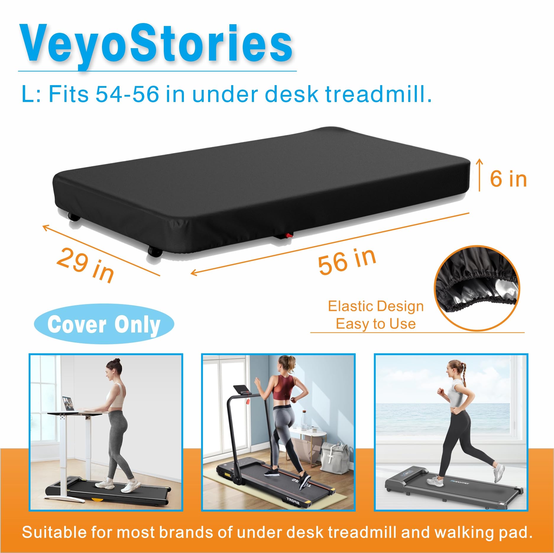 Waterproof & Dustproof Walking Pad Cover for Home & Office - Fits 48-56 Inch Under Desk Treadmills, Portable Folding Treadmill & Smart Walking Machine - Perfect for Home Gym, Office Workstation & Compact Exercise Spaces