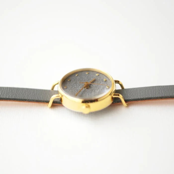 Luxury Japanese Handmade Women's Wristwatch - Obsidian Gray Analog Watch for Women | Perfect for Business, Formal Events & Everyday Elegance