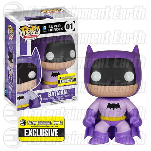 DC Universe Pop! Vinyl Figure - Purple Batman 75th Anniversary Rainbow Edition [EE Exclusive] | Collectible Funko Pop for DC Fans, Home Decor & Gift Idea