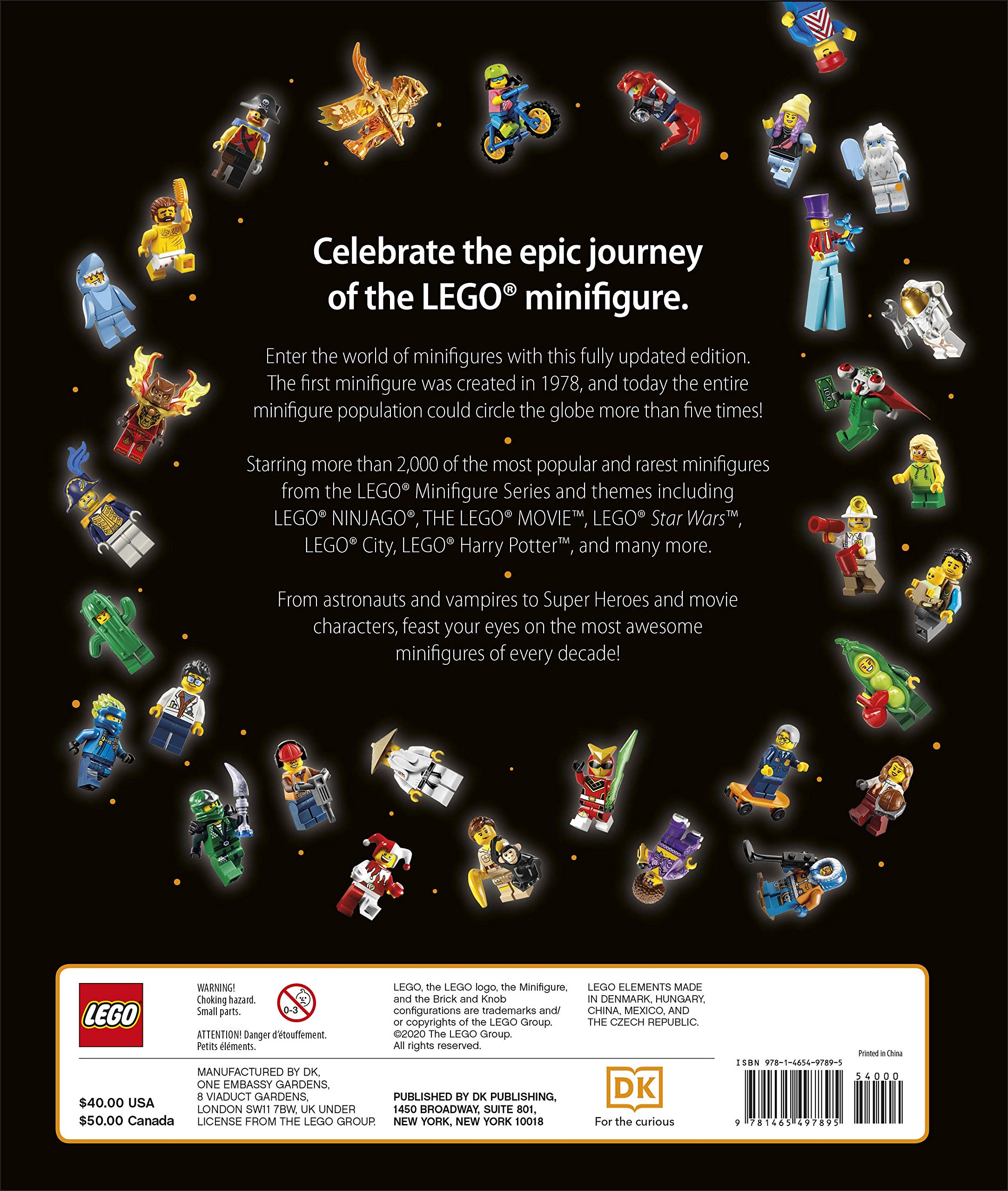 LEGO® Minifigure A Visual History New Edition with Exclusive LEGO Spaceman Minifigure - Collectible LEGO Book for Fans & Builders - Perfect for Gifts, Displays, and LEGO History Enthusiasts