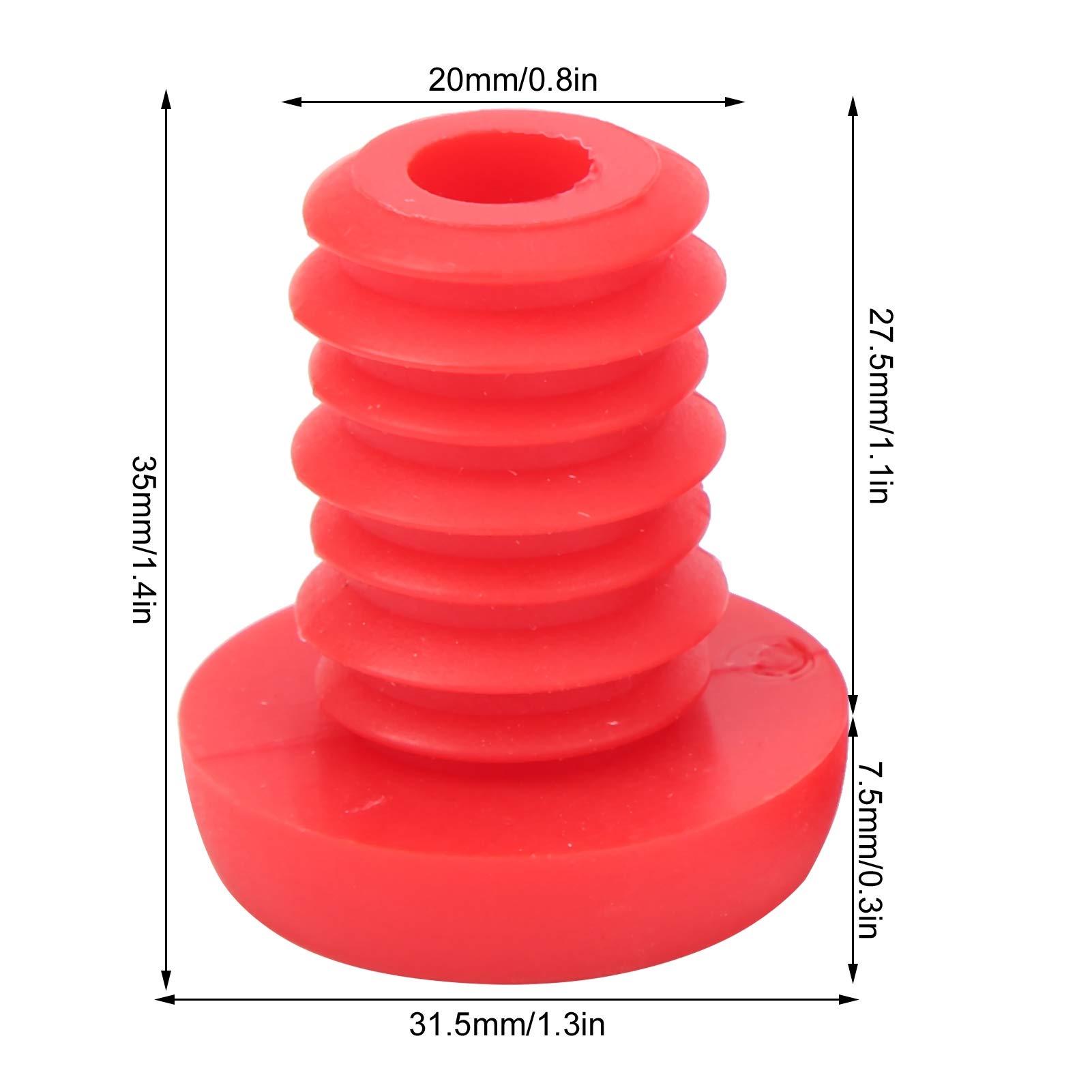 SUNGOOYUE Bike Handlebar End Plugs - Durable Polyester Rubber Bar End Screw Plugs for BMX, MTB, Road Bikes | Secure Grip & Safety Protection for Cycling, Commuting, Off-Road Adventures