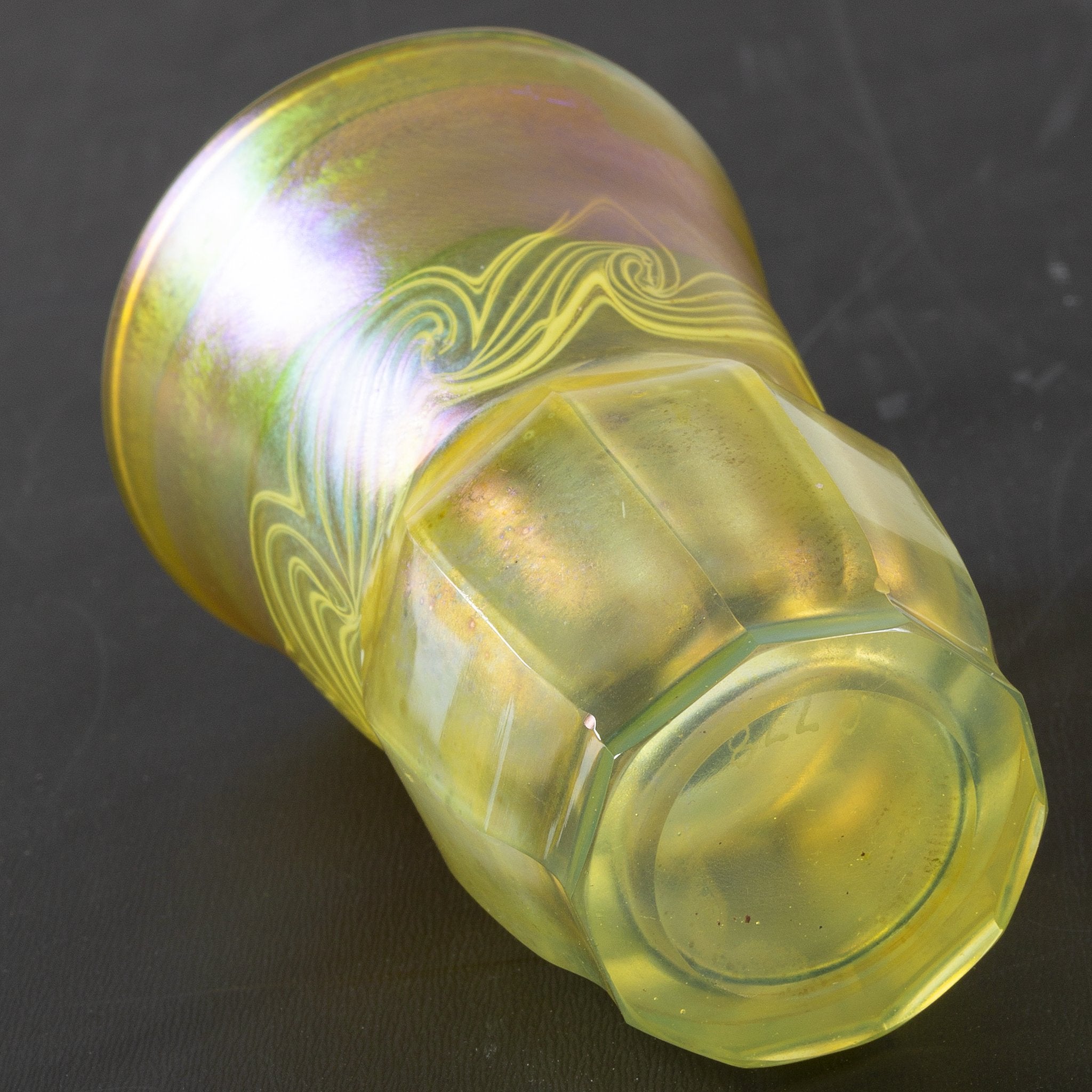 Tiffany Studios New York Favrile Glass Cups and Cordials Set - Handcrafted Art Glassware for Elegant Home Decor, Dinner Parties & Gift Giving
