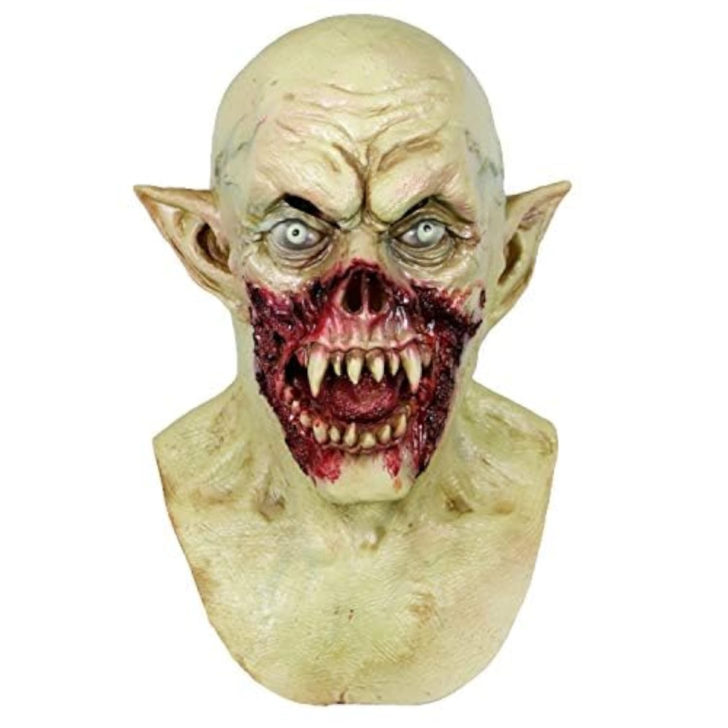 MOLEZU Vampire Mask for Adults - Scary Horror Zombie Demon Monster Mask for Halloween Costume Party | Perfect for Trick or Treat, Cosplay & Horror Theme Events