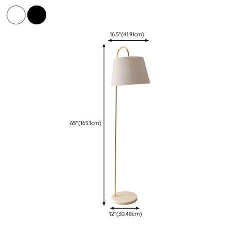 Modern White Minimalist Floor Lamp - Sleek Contemporary Design for Living Room, Bedroom, or Office Lighting - Energy Efficient LED Reading Light with Adjustable Brightness