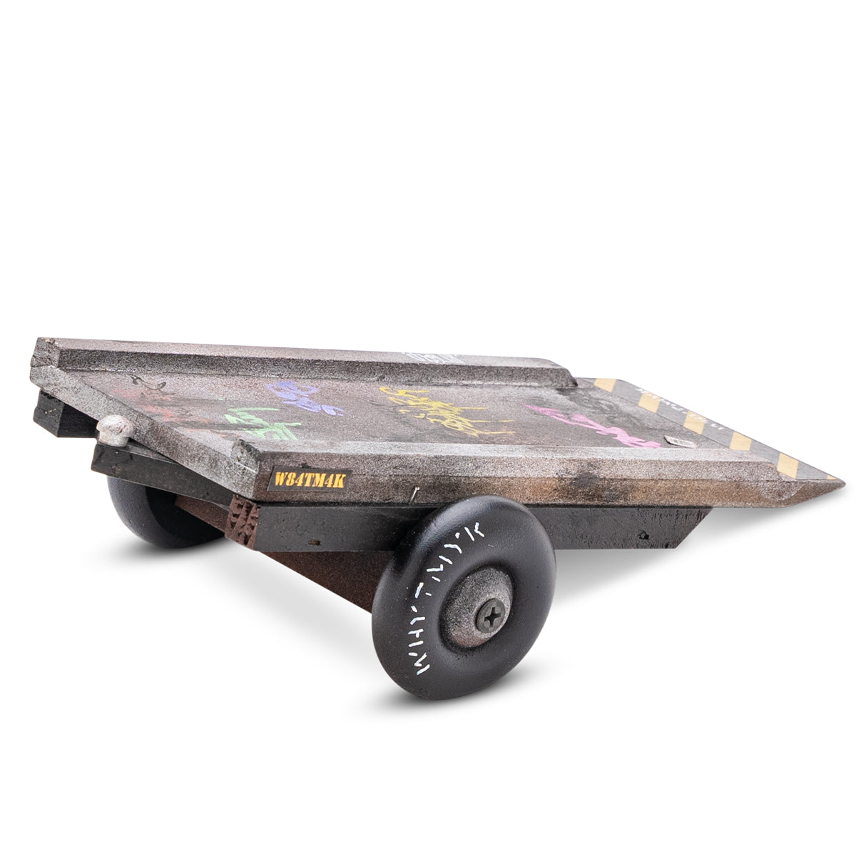 WhytMyk Concrete Fingerboard Ramp with Trailer Kicker - Professional Skateboard Training Ramp for Fingerboarding Tricks - Perfect for Indoor Skate Practice, Desk Toys & Office Stress Relief