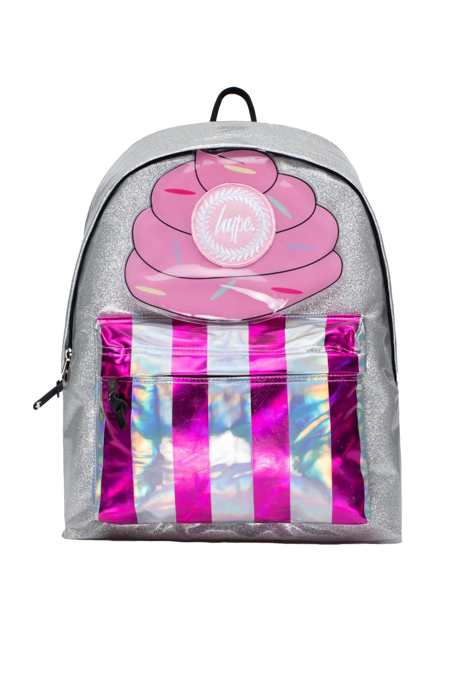 Hype Cupcake Backpack - Pink & Multicolor Cute School Bag for Girls, Perfect for School, Travel & Everyday Use