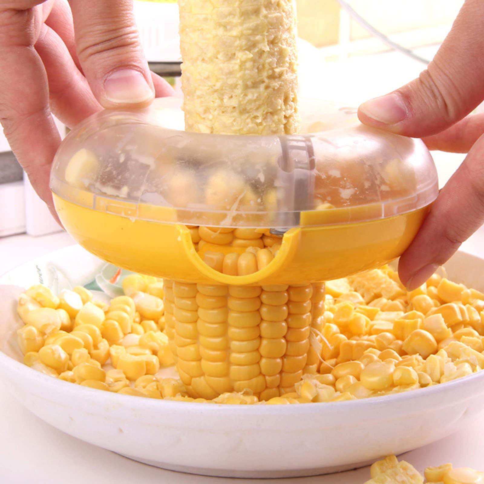 Corn Kernel Remover Tool - Stainless Steel Corn Stripper & Thresher for Fresh Corn - Easy to Use Kitchen Gadget for Cooking & Meal Prep - Perfect for Salads, Soups, and BBQ Parties