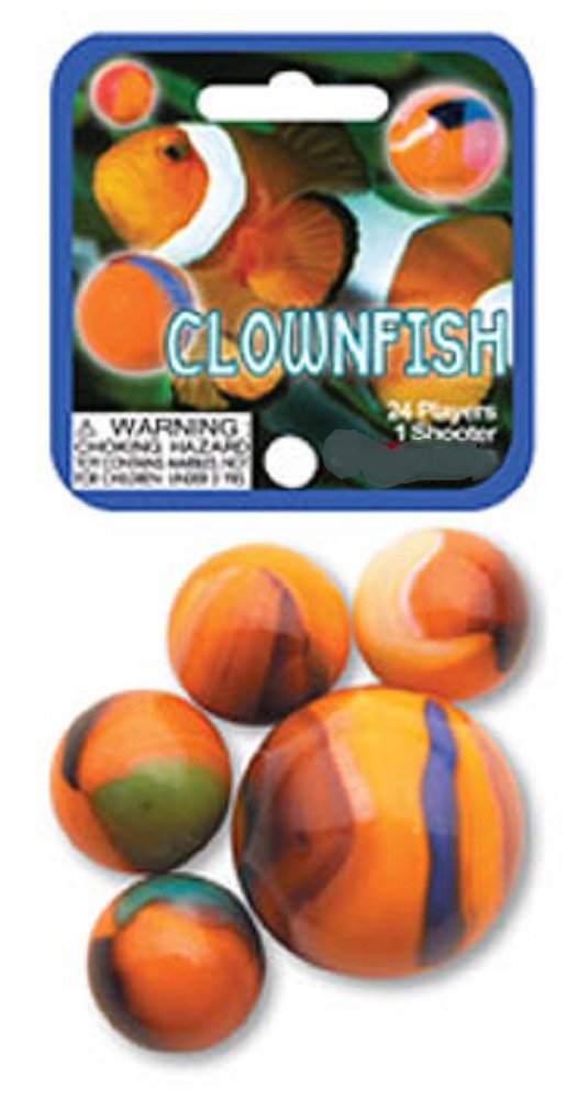 Premium Mega Marbles Educational Toys - Clownfish Themed Learning Set for Kids | STEM Classroom Activities & Sensory Play at Home