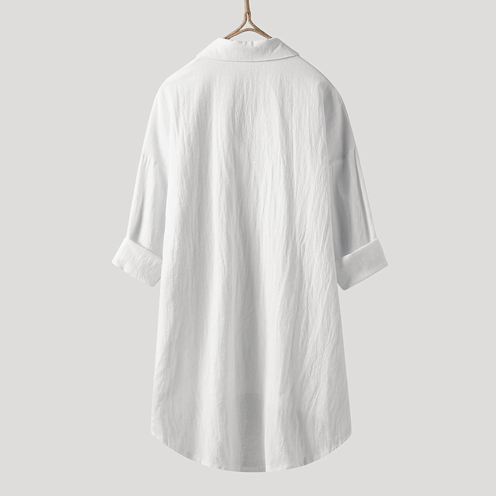 Women's White Linen Tank Tops - Short Sleeve Solid Casual Shirts for Summer, Clubwear & Street Fashion | Perfect for Beach Outings, Gym Wear and Everyday Comfort