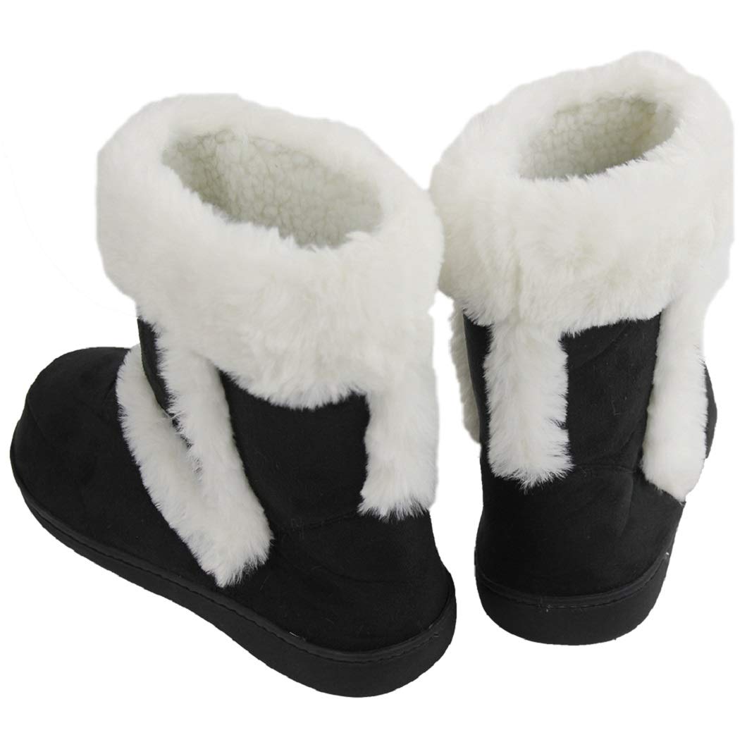 **Men's Memory Foam Winter Slippers - Soft & Warm Indoor House Boots for Home Comfort - Cozy for Lounging, Relaxing & Cold Weather**