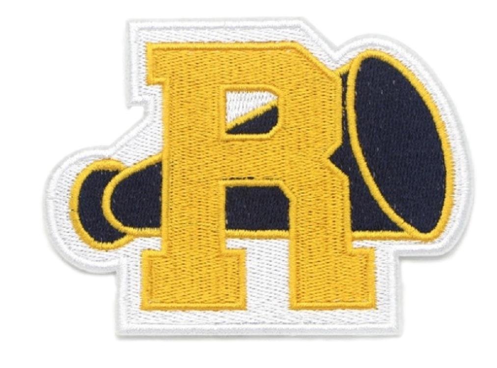 R Logo Embroidered Iron-On Patch for Cosplay, DIY Clothing, Jackets & Backpacks – Customizable & Durable for Costumes & Fashion Accessories
