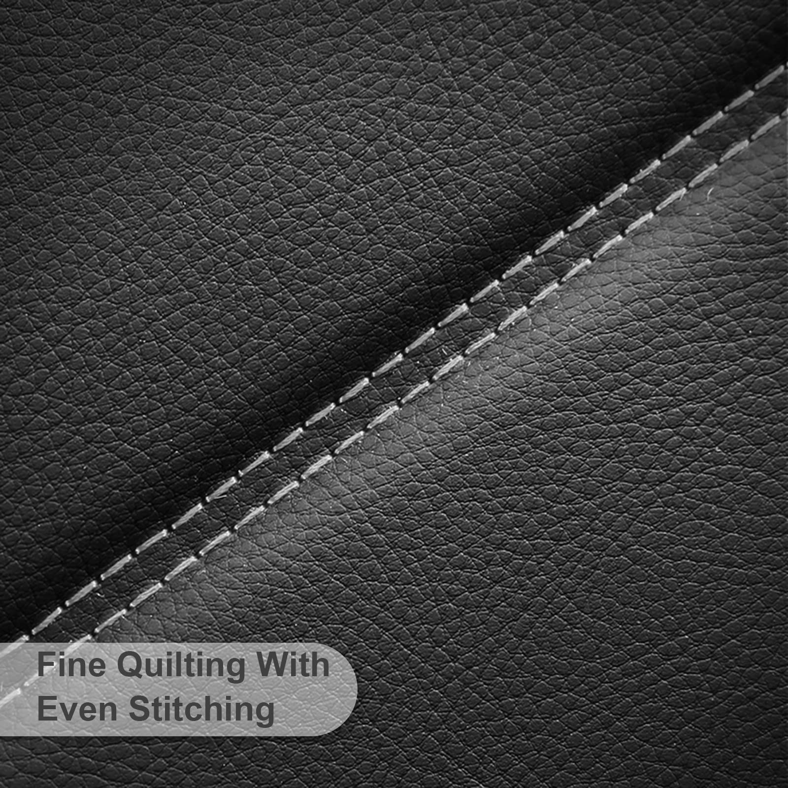5Pcs Full Set Waterproof & Breathable Faux Leather Car Seat Covers - Universal Fit for Toyota Venza, RAV4, Camry, Corolla, Prius - Black Car Seat Protectors for Comfort & Style | Perfect for Daily Commute, Road Trips & Family Protection