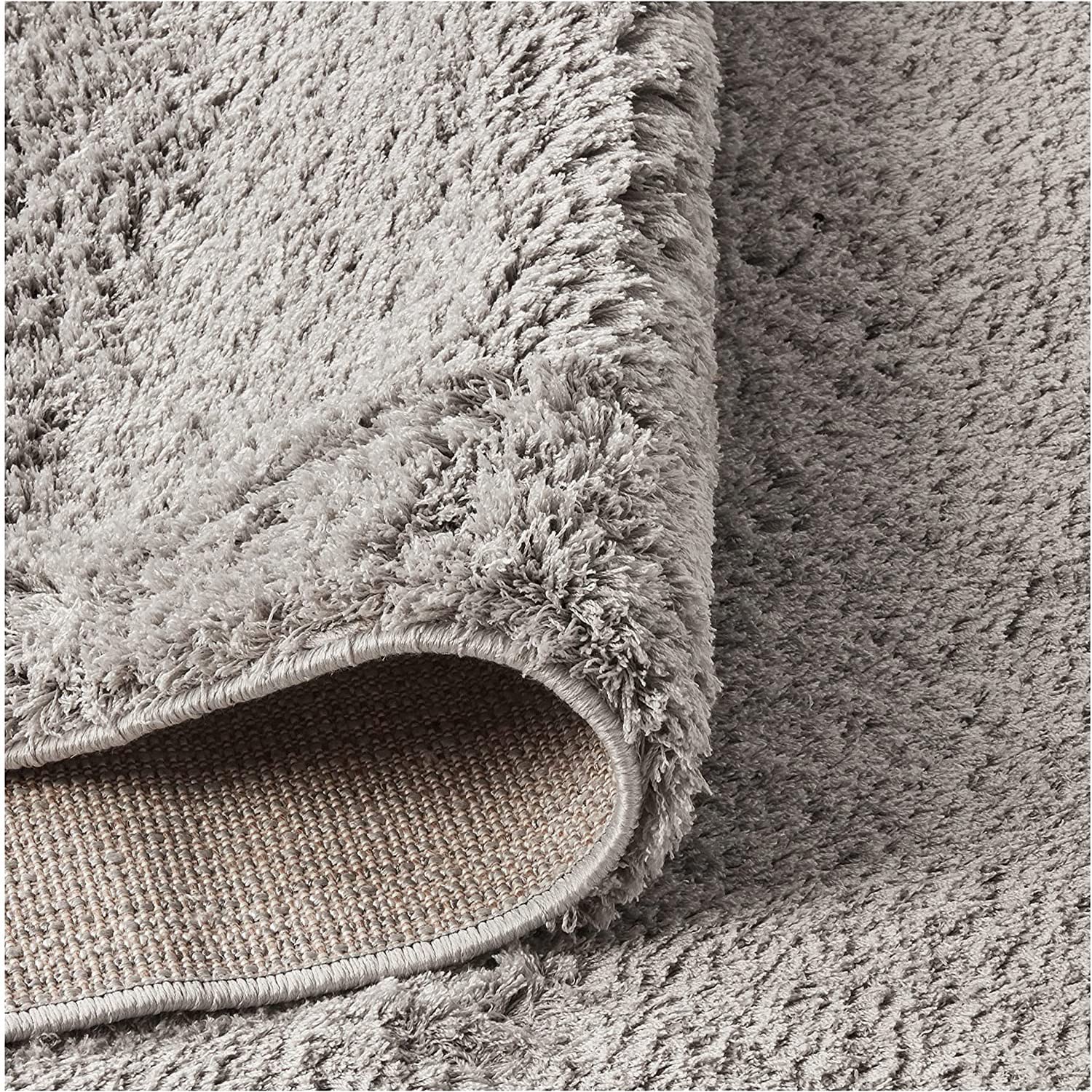 Gertmenian Air Shag Fresh Collection - Ultra Soft Plush Microfiber Shag Area Rug for Bedroom, Nursery, Living Room & Dorm - 9x13 Ft Extra Large Solid Gray Rug (18579) | Perfect for Cozy Home Decor, Kids Play Area & Modern Interior Design