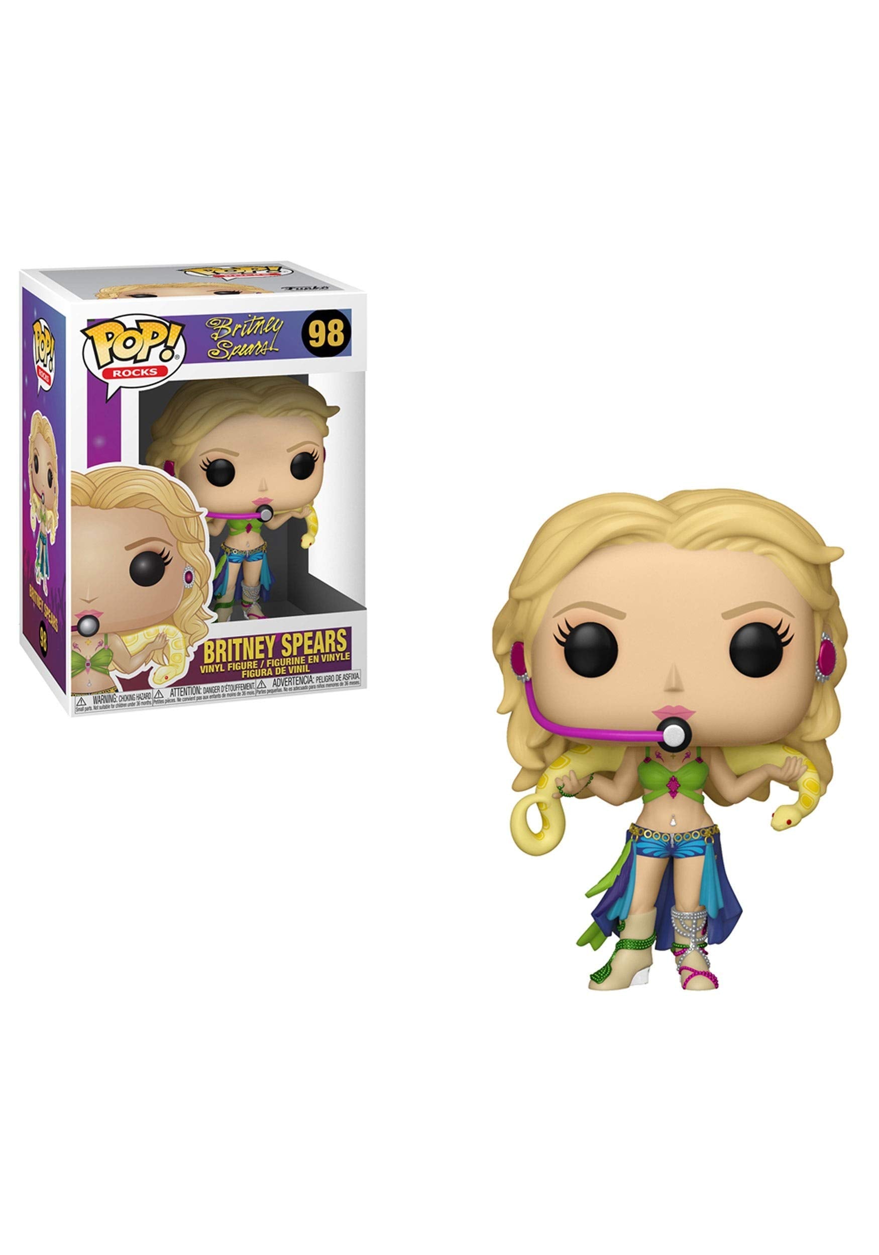 Britney Spears #98 Pop Vinyl Figure - Funko Pop! Music Collectible - Perfect for Fans, Gifts & Pop Culture Displays