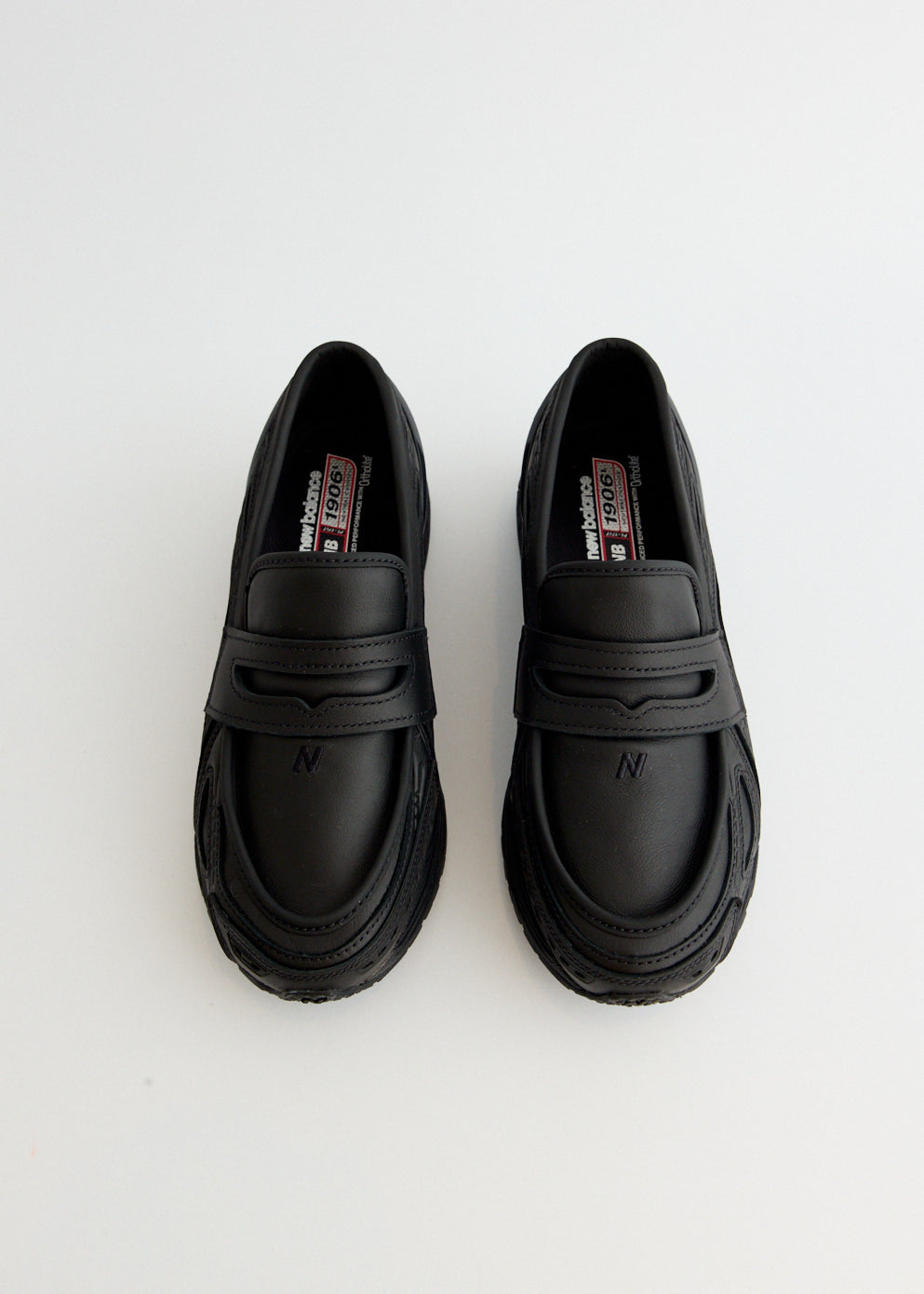 1906L Black Loafers for Men - Classic Comfortable Slip-On Dress Shoes for Business, Office & Casual Wear