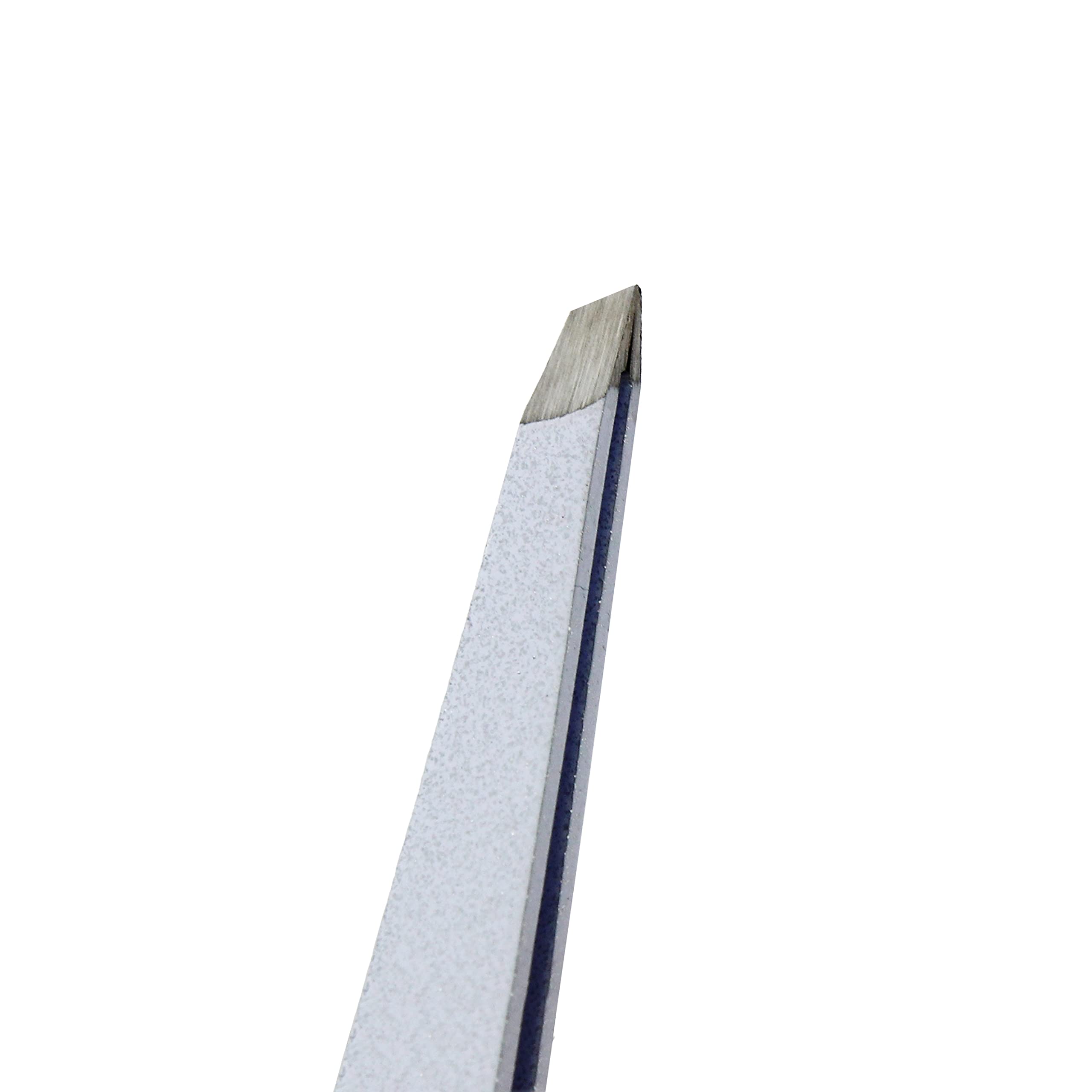 Amazon Basics Stainless Steel Eyebrow Tweezers - 2 Pack Set for Precise Grooming, Perfect for Eyebrow Shaping, Facial Hair Removal & Makeup Application