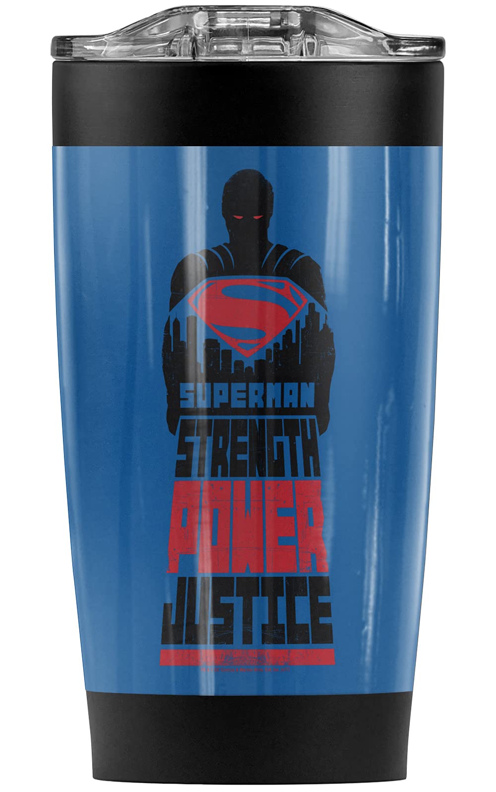 Batman V Superman Stainless Steel Tumbler 20oz - Vacuum Insulated Coffee Travel Mug with Leakproof Lid - Keeps Hot & Cold Beverages for Hours - Perfect for Office, Gym, Camping & Car Commutes