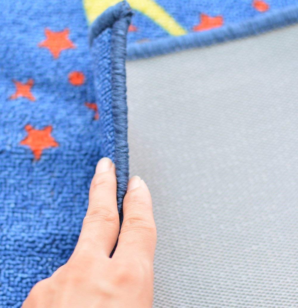 FADFAY Outer Space Themed Kids Rug - Soft & Durable 39''x52'' Playroom Carpet for Boys & Girls - Perfect for Bedroom, Nursery, or Play Area Decor