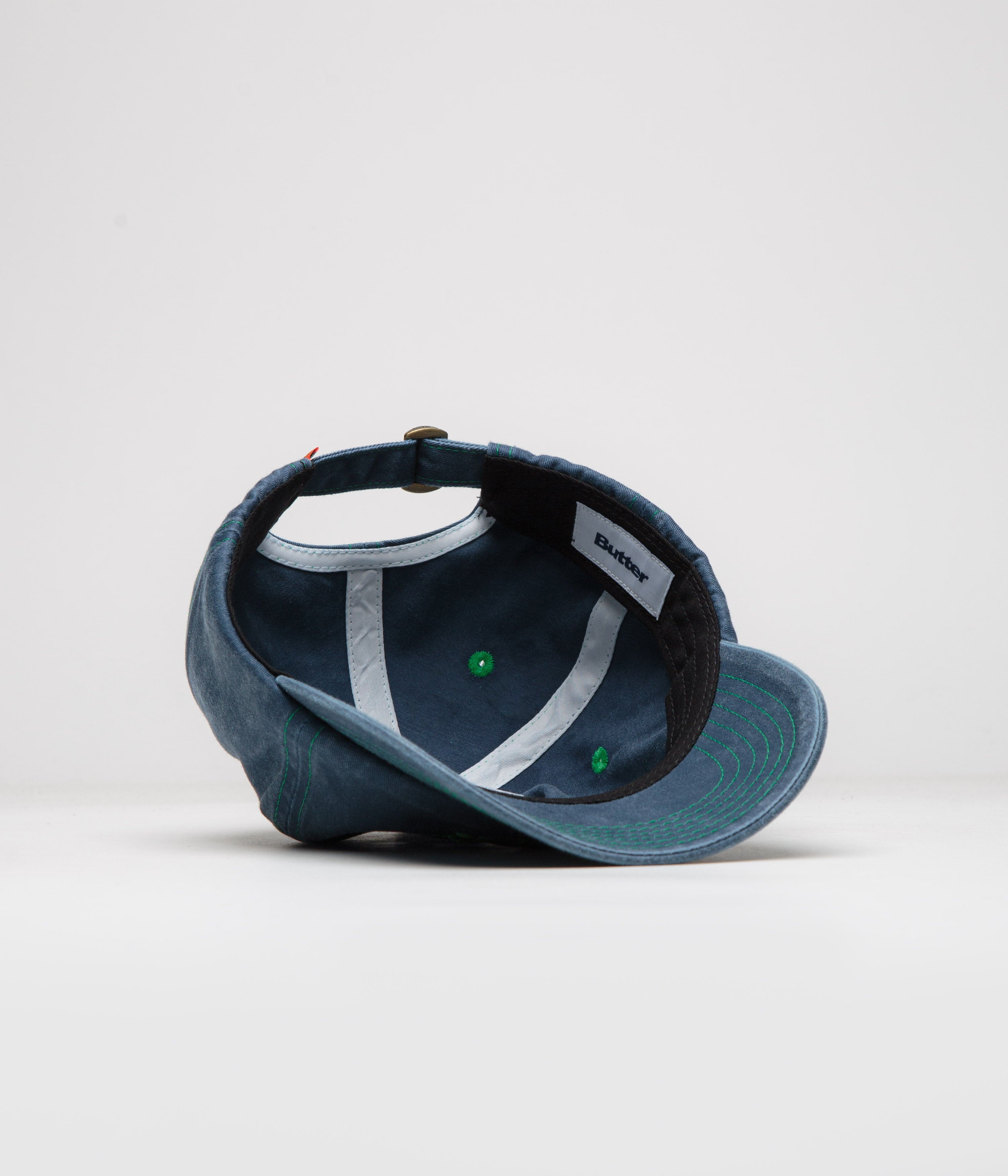 Butter Goods Rounded Logo Baseball Cap - Navy Blue Adjustable Dad Hat for Men & Women | Perfect for Outdoor Activities, Sports, and Casual Wear