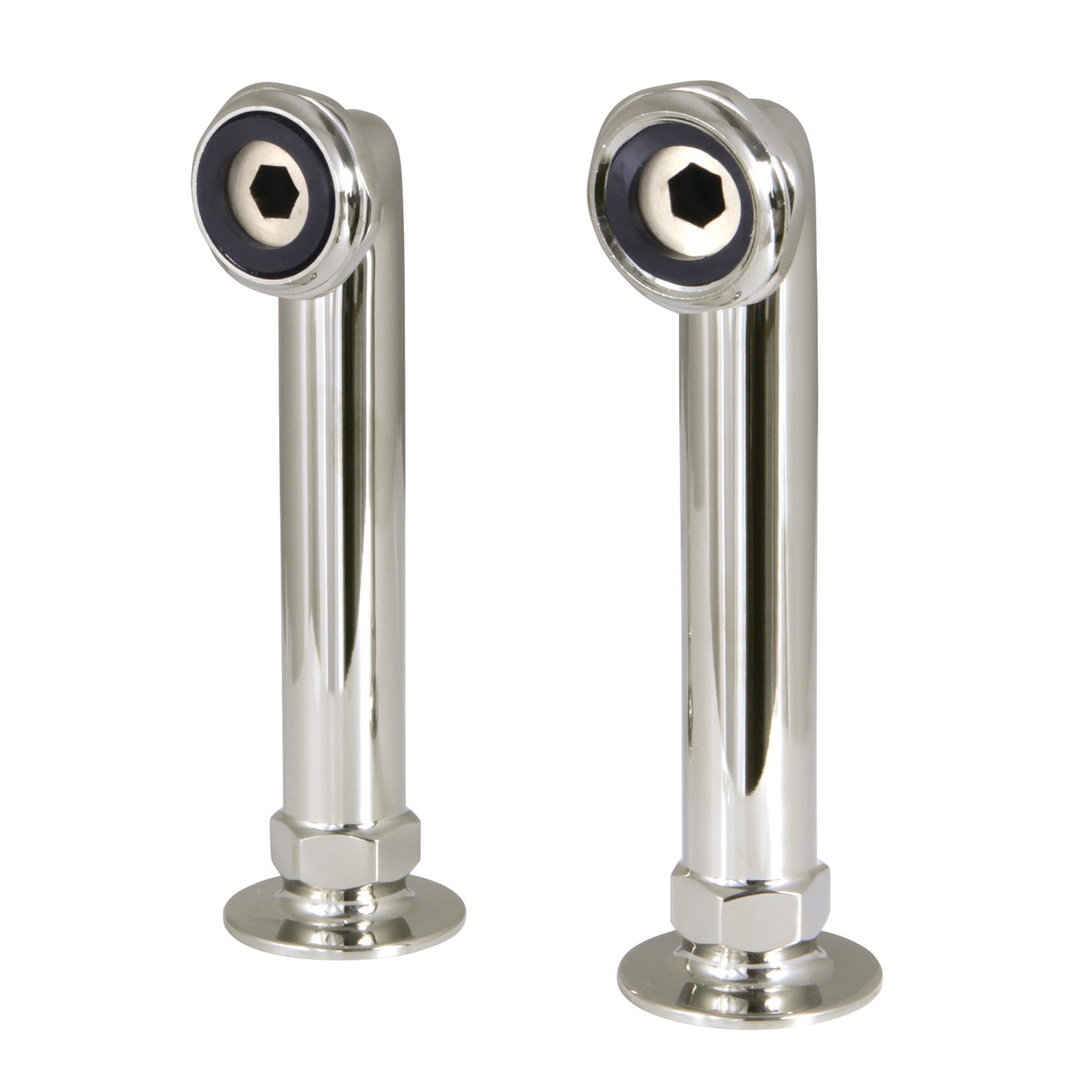 Vintage 6 Inch Deck Mount Tub Faucet Riser - Polished Nickel Finish for Bathroom Sink & Bathtub Faucet Replacement | Classic Bathroom Fixture for Traditional & Modern Homes