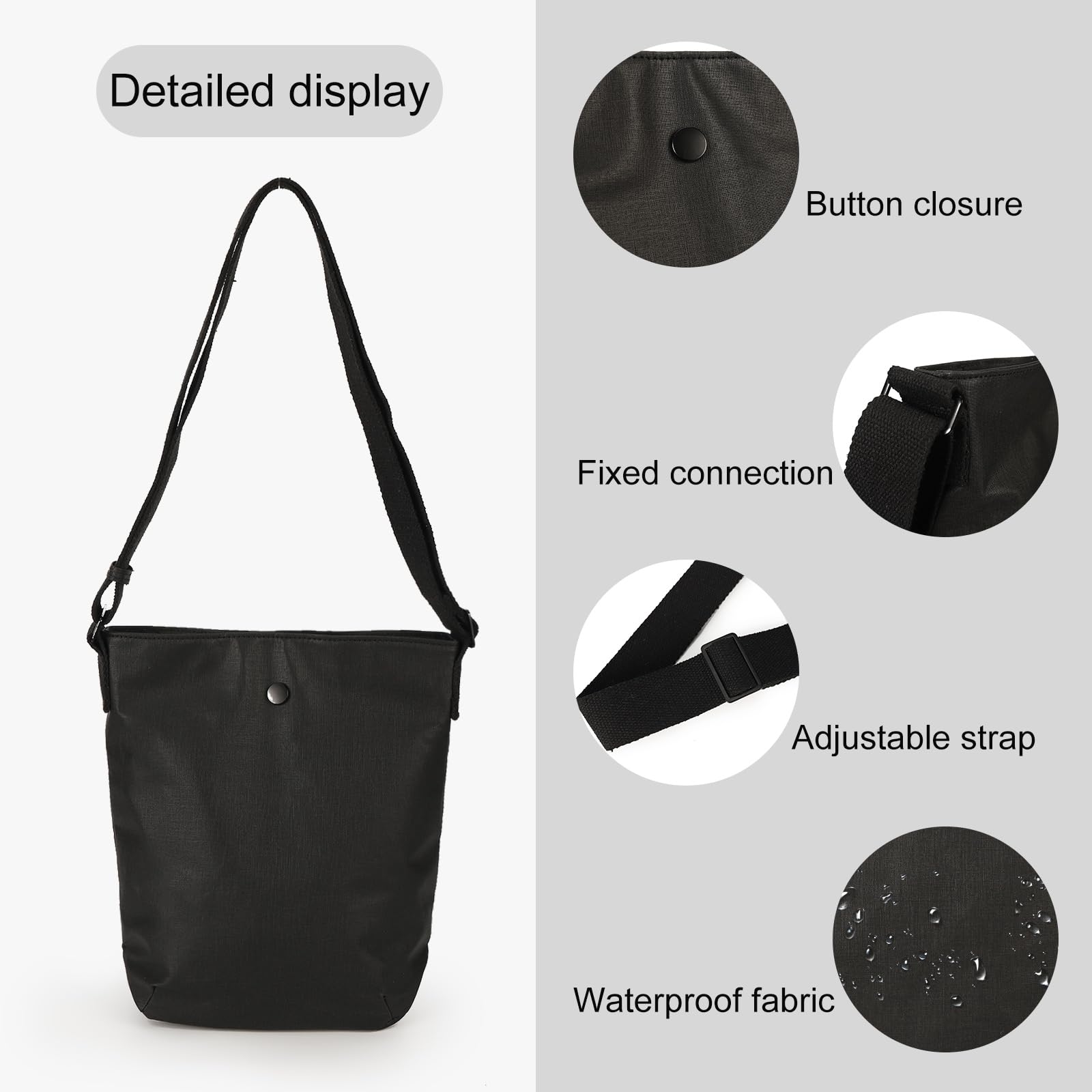 GLITZALL Women's Casual Canvas Shoulder Bag - Large Crossbody Messenger Purse for School, Work, Shopping & Daily Use | Durable & Stylish Handbag for College, Office & Travel Accessories