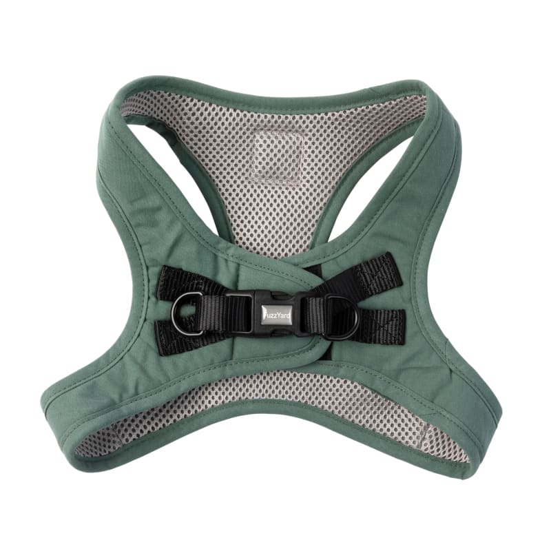 Fuzzyard Life Cotton Myrtle Green Dog Step-In Harness - Soft & Comfortable Pet Vest for Small Medium Large Dogs (6 Size Options) | Perfect for Walking, Training & Outdoor Adventures