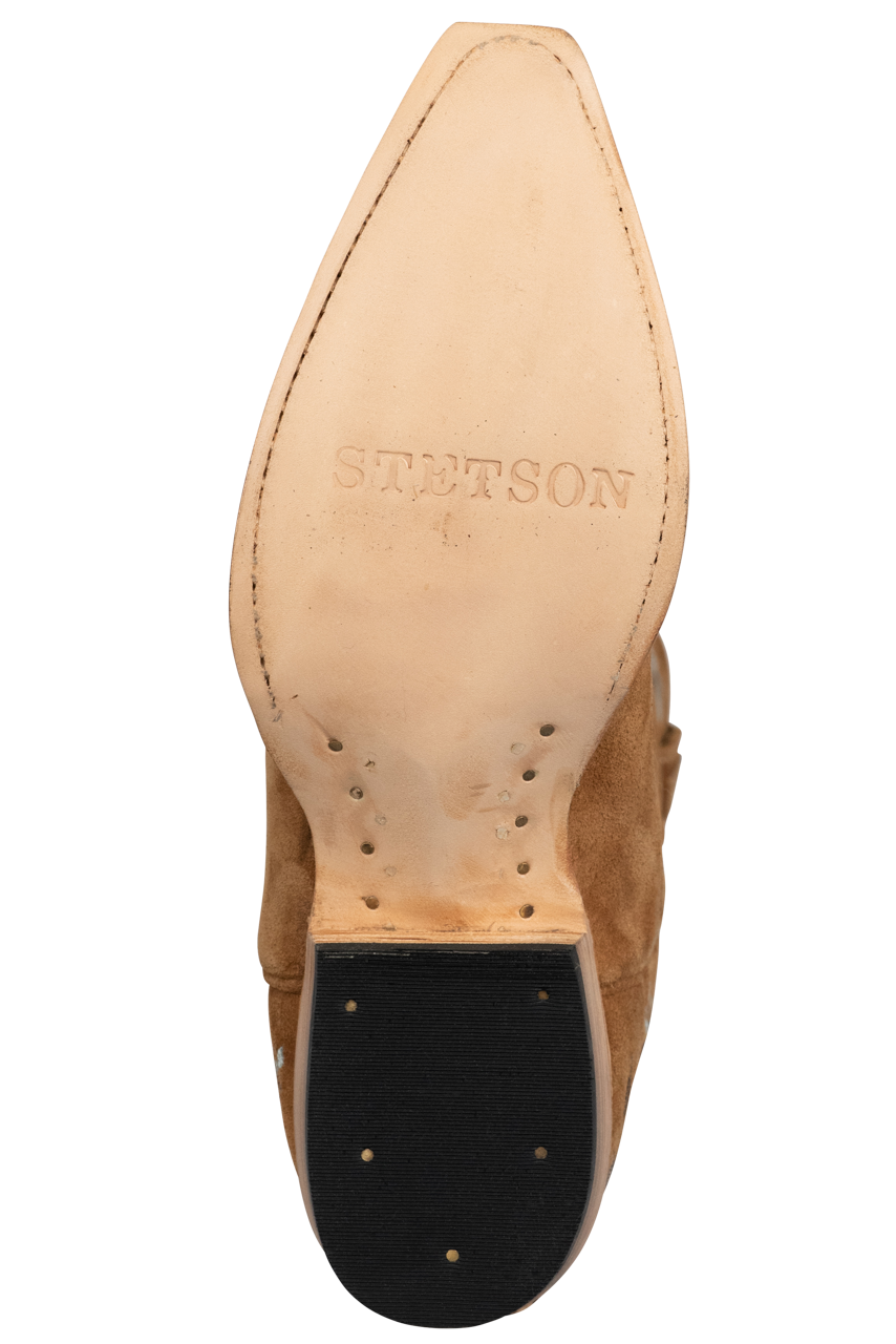 Stetson Women's Blooming Beauty Cowgirl Boots - Tan Western Boots for Women | Comfortable & Stylish Cowgirl Fashion | Perfect for Rodeo, Country Dancing & Western Outfits