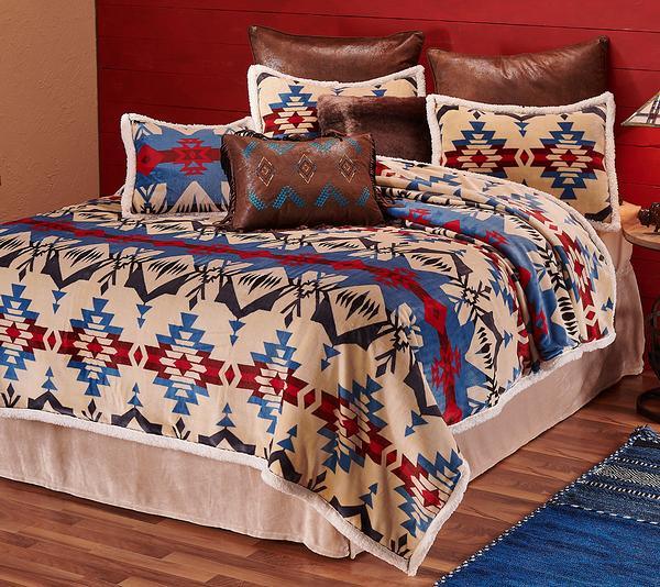 Blue Canyon Southwest Style Home Decor - Authentic Native American Inspired Wall Art for Living Room, Bedroom & Office
