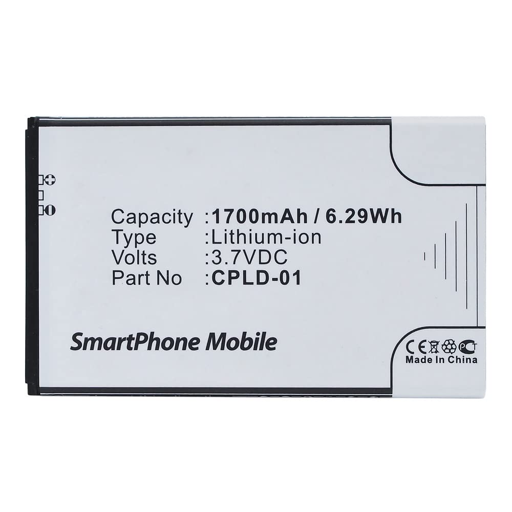 Synergy Digital Coolpad CPLD-01 Battery - 1700mAh Li-ion for Extended Use