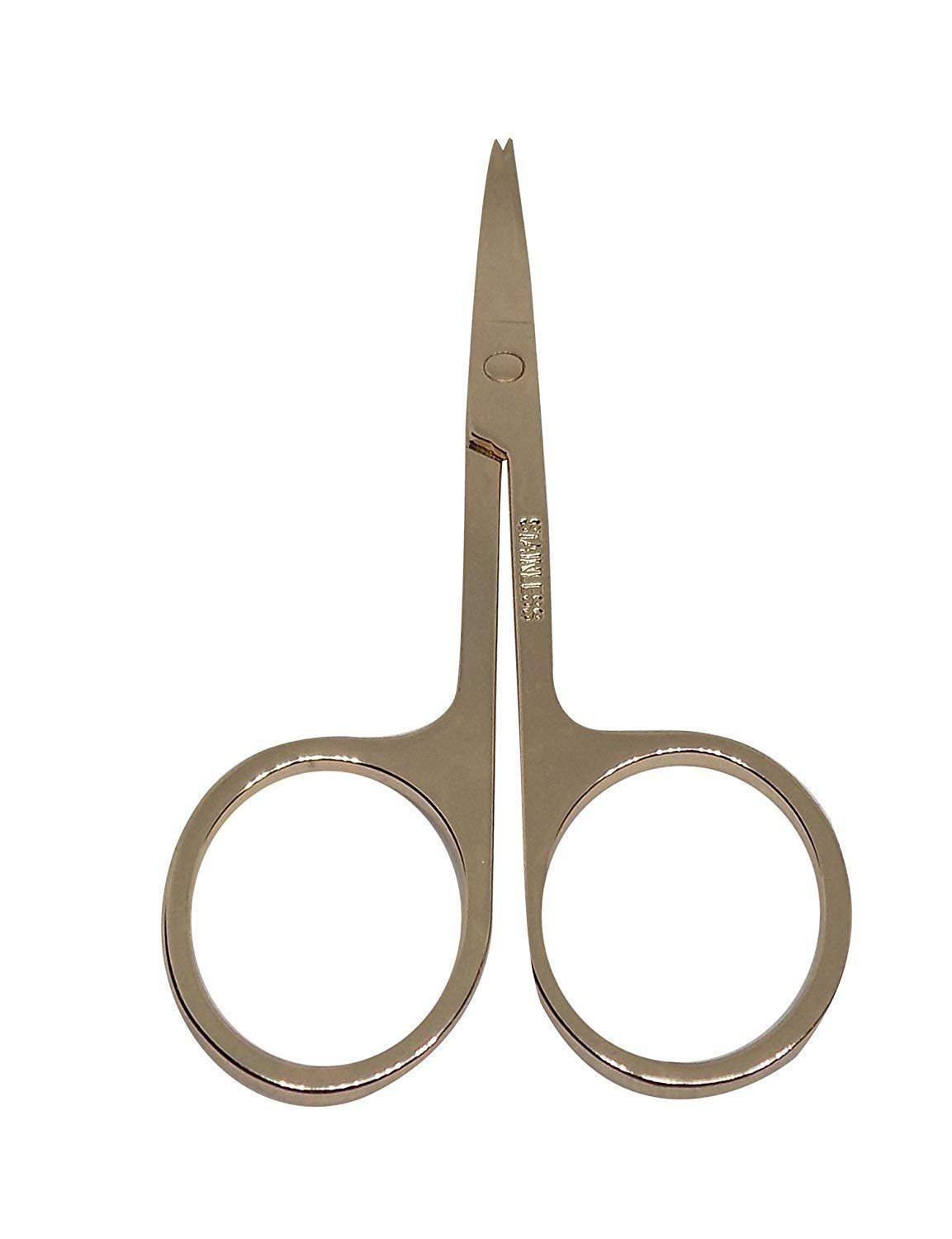 Professional Tattoo Gold Scissors with Plucker - Precision Nail & Hair Cuticle Trimmer for Salon, Grooming & Tattoo Artists | Perfect for Manicure, Pedicure & Eyebrow Shaping